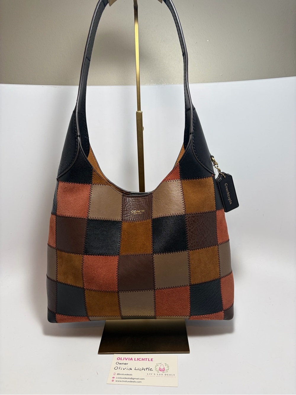 Coach Brooklyn 28 Multi/Clay Coachtopia Shoulder Bag BRAND NEW Fall Vibes RARE